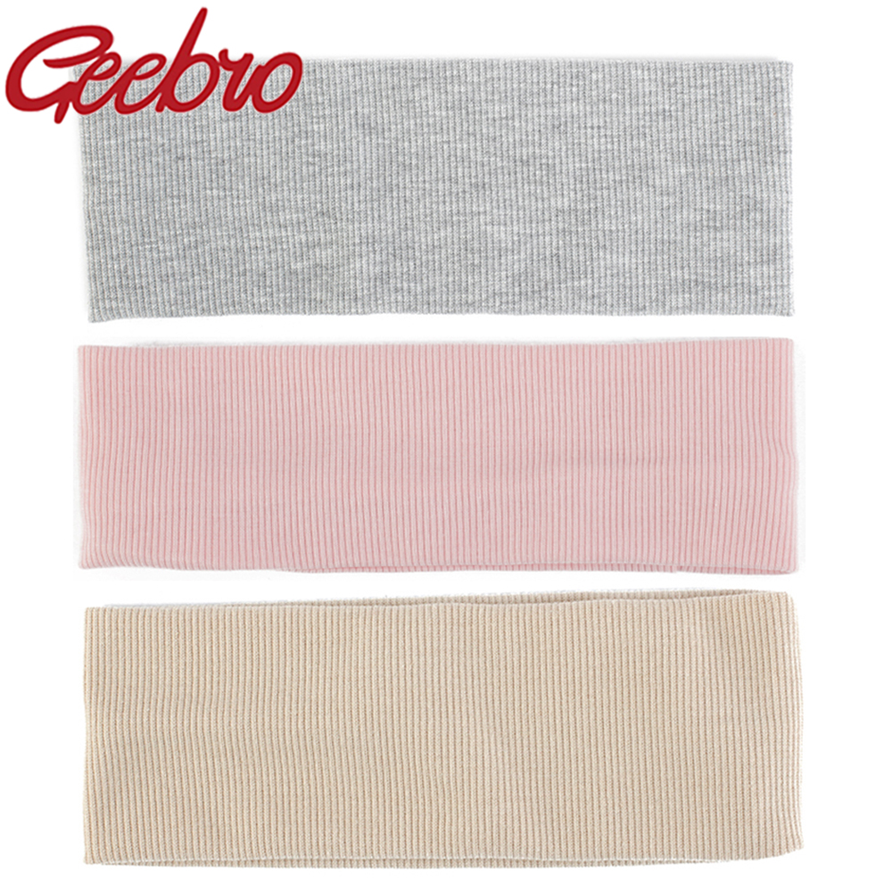 Headband Summer Knit - Geebro Spring Summer Women Headband Solid