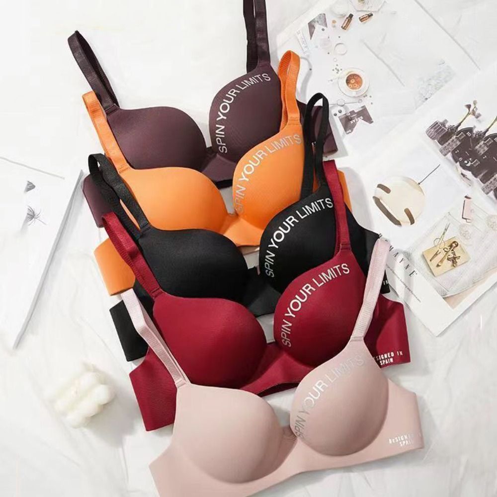 Breathable Letter Pattern Wome - Bralette Triangle Set บทวิจารณ์และราคา