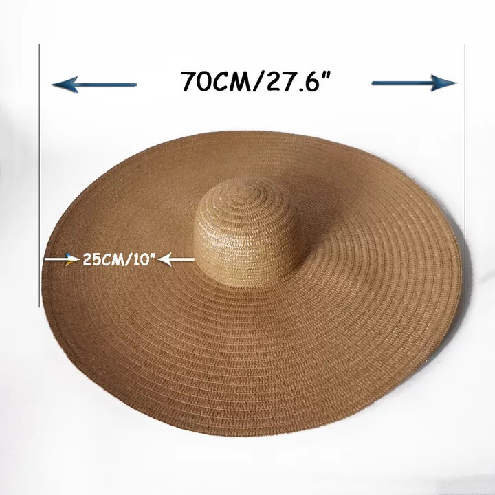 Oversized Beach Straw Hats for - Hat Floppy Wide บทวิจารณ์และราคา