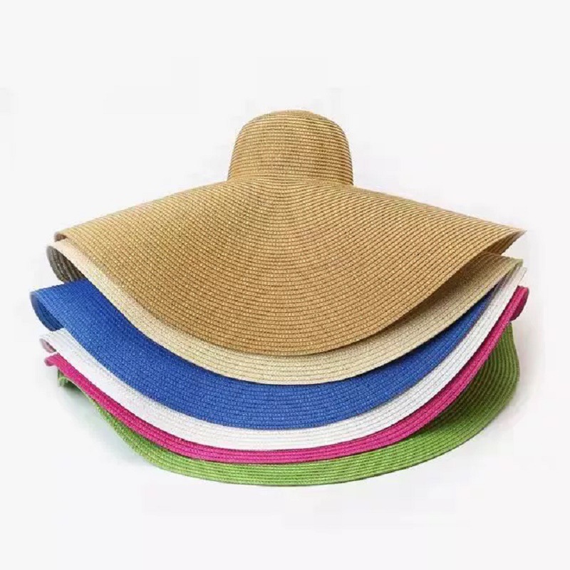 Oversized Beach Straw Hats for - Hat Floppy Wide บทวิจารณ์และราคา