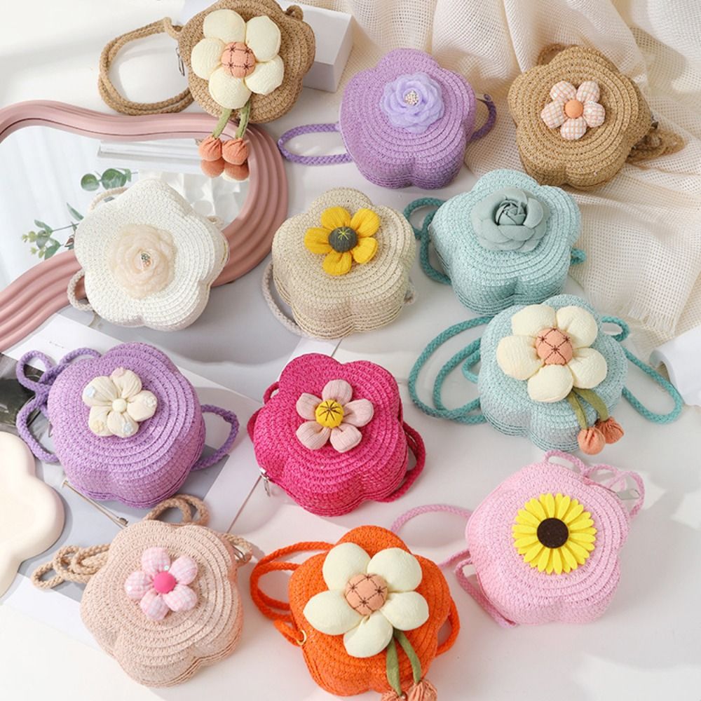 Children's Straw Small Shoulde - Tote Bag Beach บทวิจารณ์และราคา