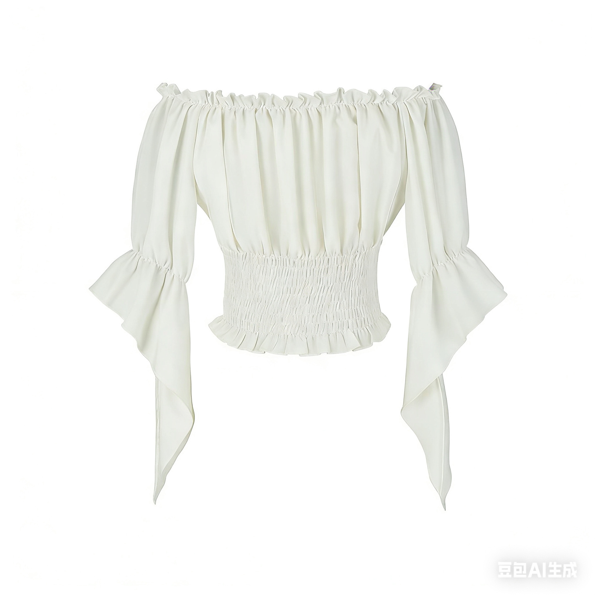 Renaissance Medieval Aristocra - Blouse Off Shoulder บทวิจารณ์และราคา