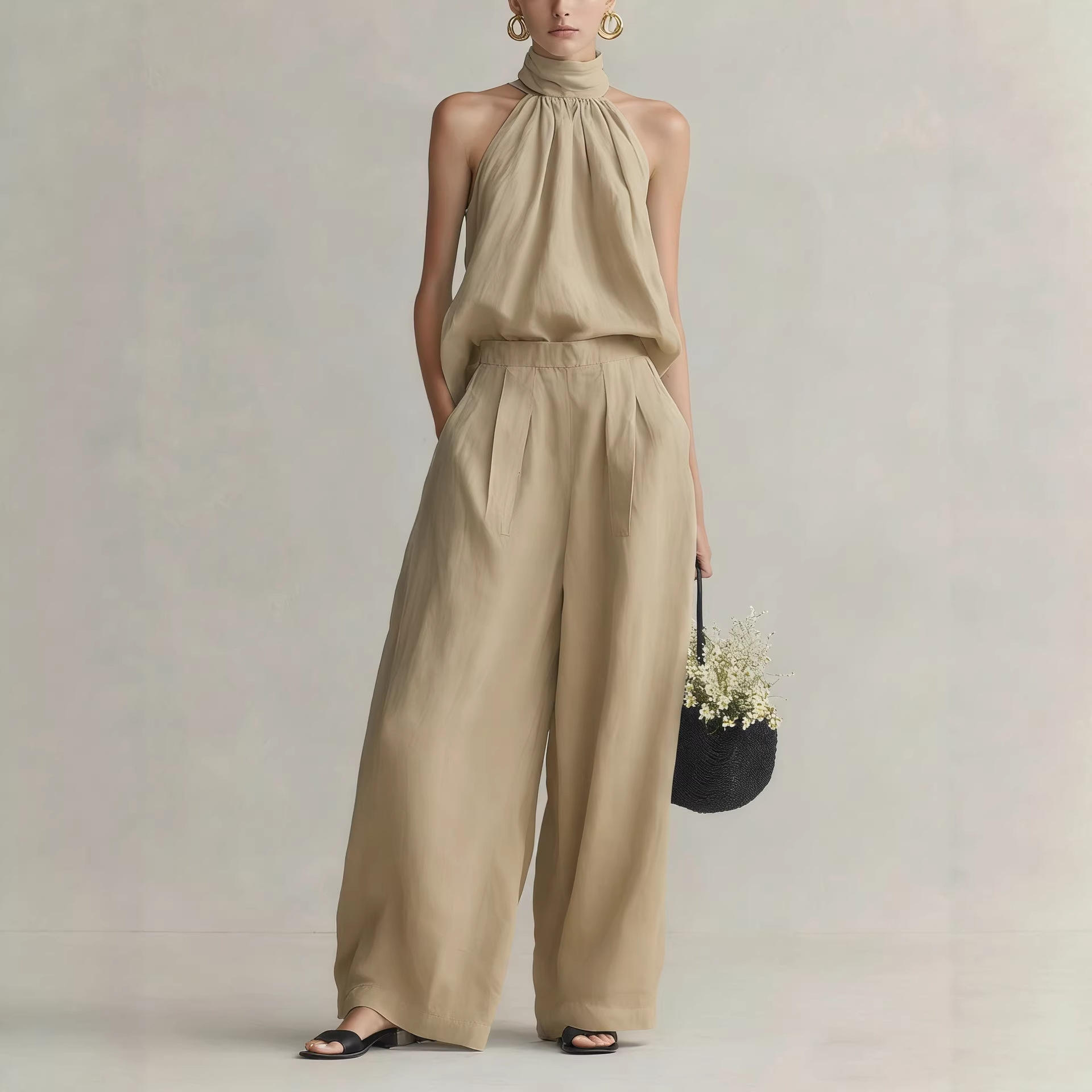 Women's 2026 Summer New Style  - Linen Pant Wide บทวิจารณ์และราคา