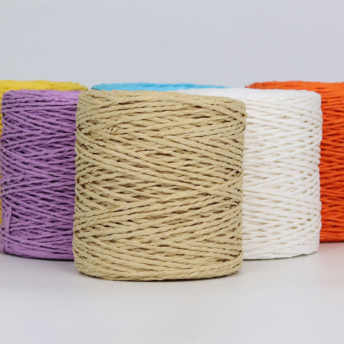 100g Raffia Straw Yarn Handmad - Crochet Bag Raffia บทวิจารณ์และราคา