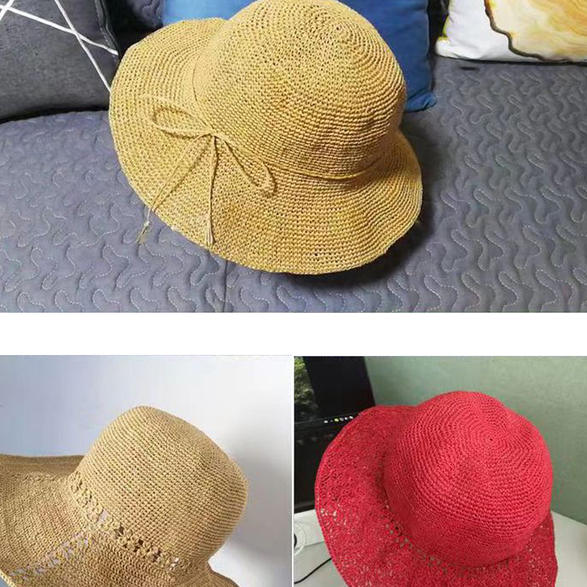 100g Raffia Straw Yarn Handmad - Crochet Bag Raffia บทวิจารณ์และราคา