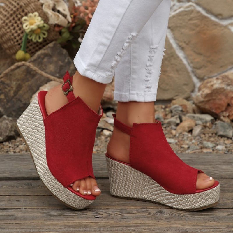 Women Sandals Summer Wedge Pla - Wedge Espadrille Women บทวิจารณ์และราคา