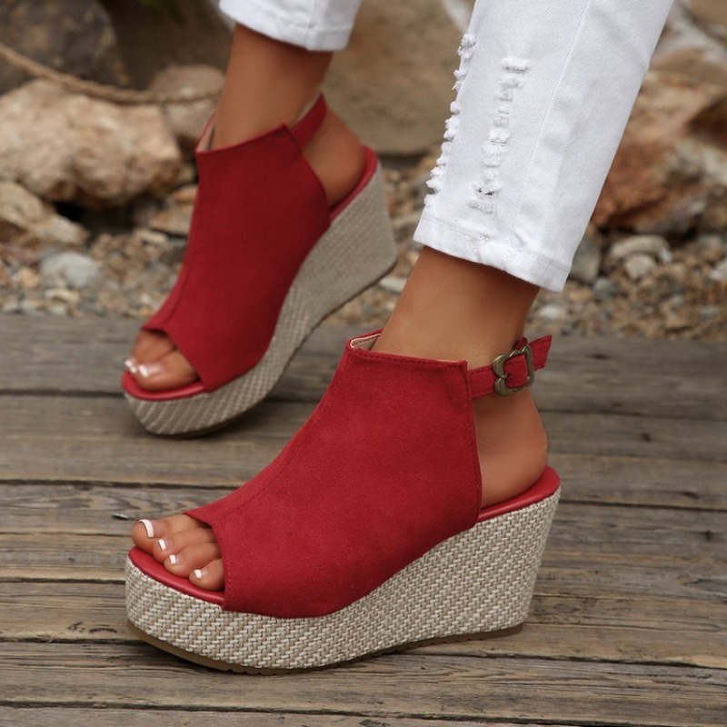Women Sandals Summer Wedge Pla - Wedge Espadrille Women บทวิจารณ์และราคา