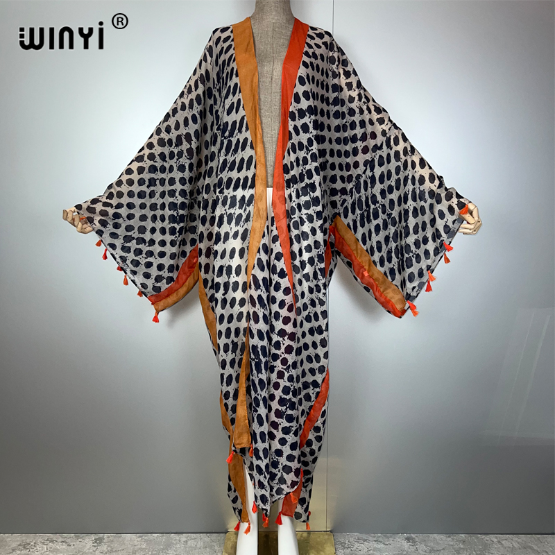 WINYI summer outfit kimono Ame - Cover Up Kaftan บทวิจารณ์และราคา