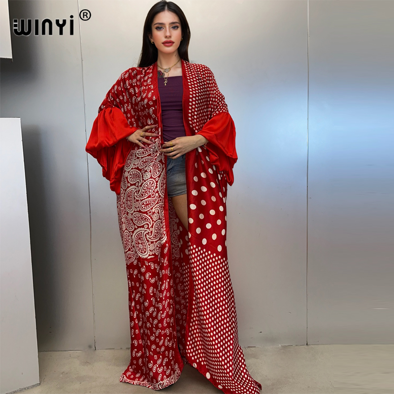 WINYI Summer Kimono party dres - Cover Up Kaftan บทวิจารณ์และราคา