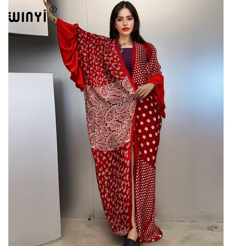 WINYI Summer Kimono party dres - Cover Up Kaftan บทวิจารณ์และราคา