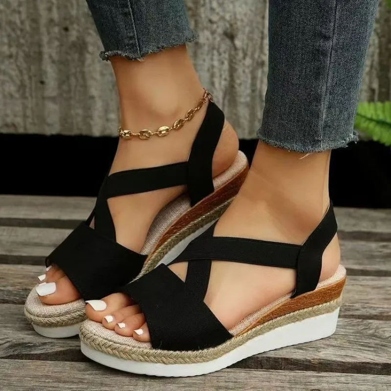 Women's Platform Wedge Sandals - Wedge Espadrille Women บทวิจารณ์และราคา