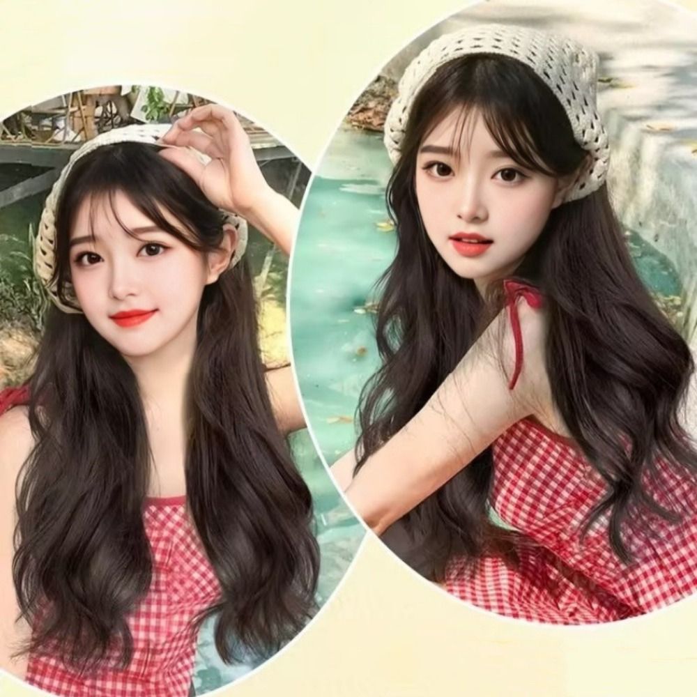Fashion 65CM Wig Triangle Head - Headband Summer Knit บทวิจารณ์และราคา