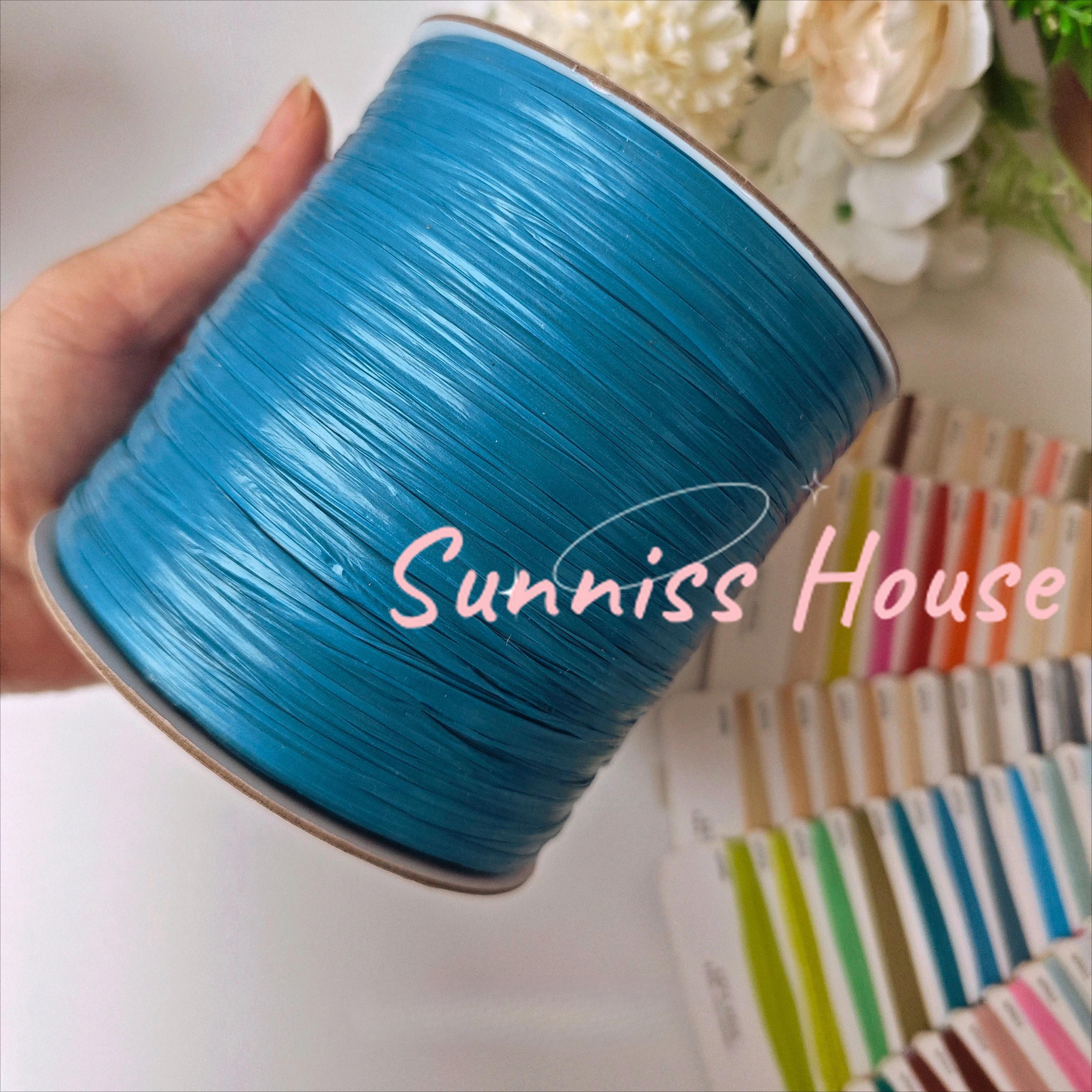 600M Matte Raffia Yarn，330g Ar - Crochet Bag Raffia บทวิจารณ์และราคา