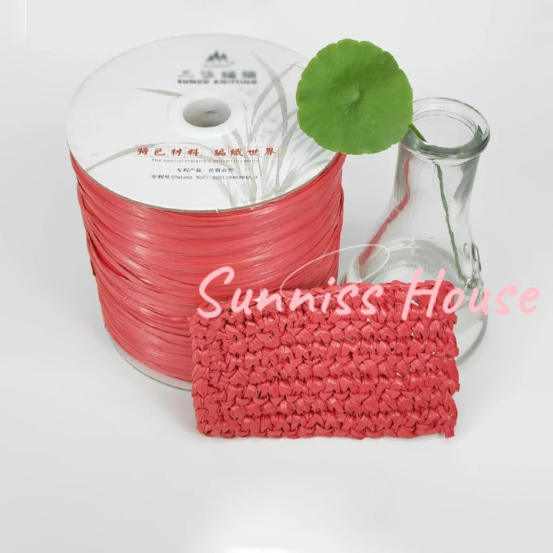 600M Matte Raffia Yarn，330g Ar - Crochet Bag Raffia บทวิจารณ์และราคา