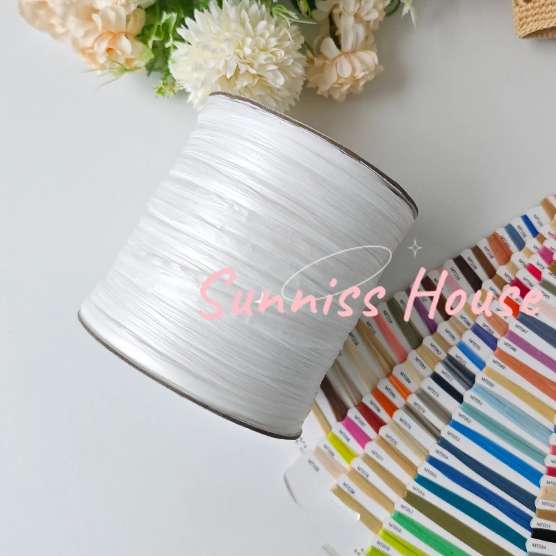 600M Matte Raffia Yarn，330g Ar - Crochet Bag Raffia บทวิจารณ์และราคา