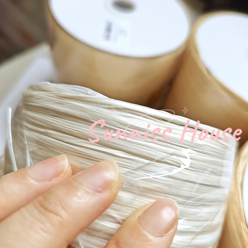 600M Matte Raffia Yarn，330g Ar - Crochet Bag Raffia บทวิจารณ์และราคา