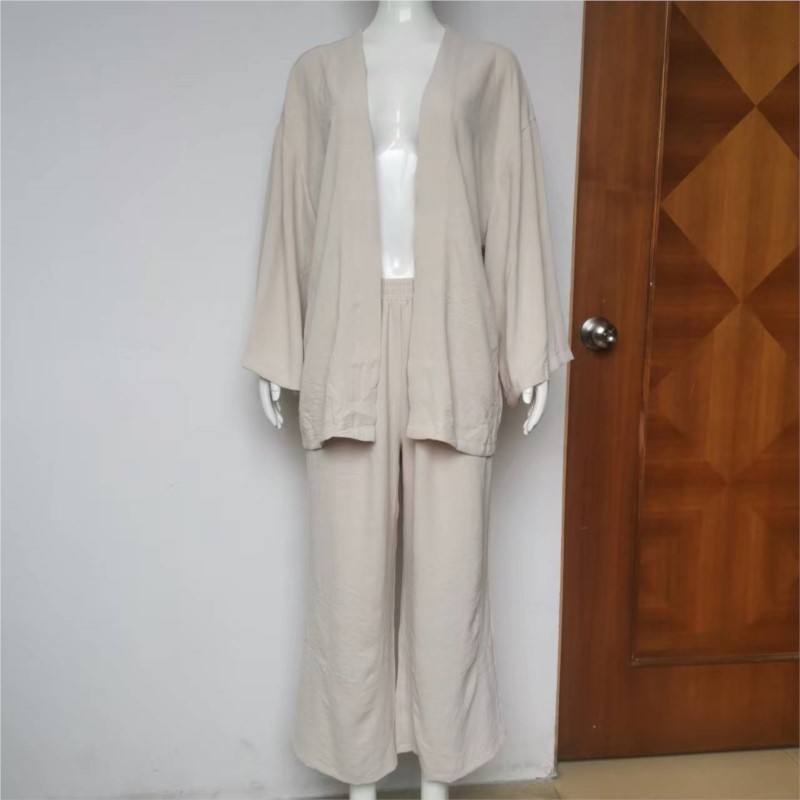 Women's Linen Trouser Suit Wit - Linen Pant Wide บทวิจารณ์และราคา
