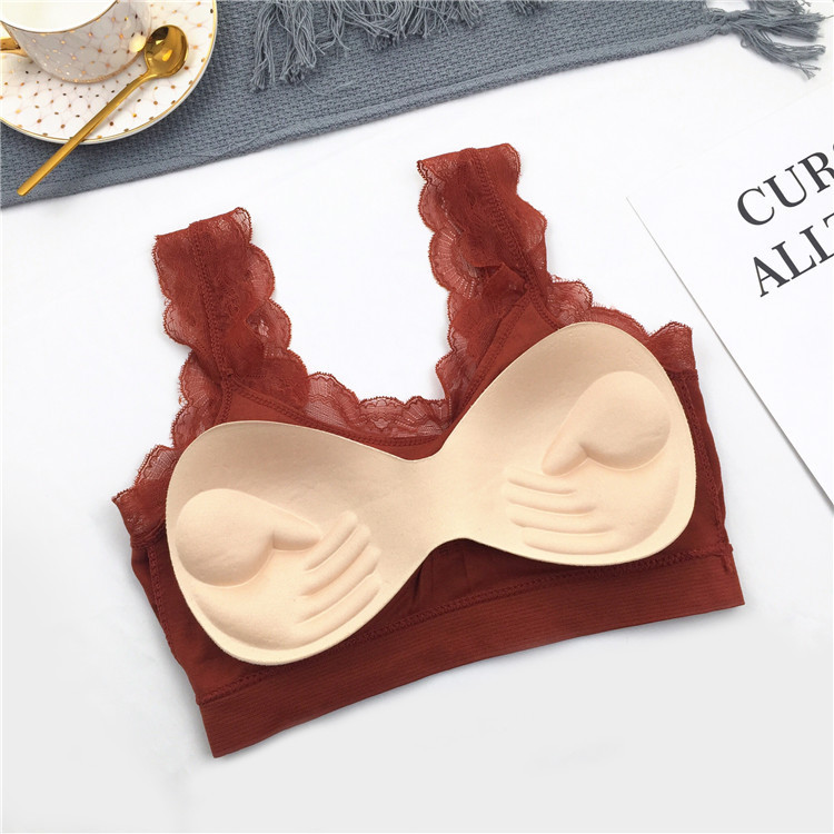 3D Sexy lace Lingerie Seamless - Bralette Triangle Set บทวิจารณ์และราคา