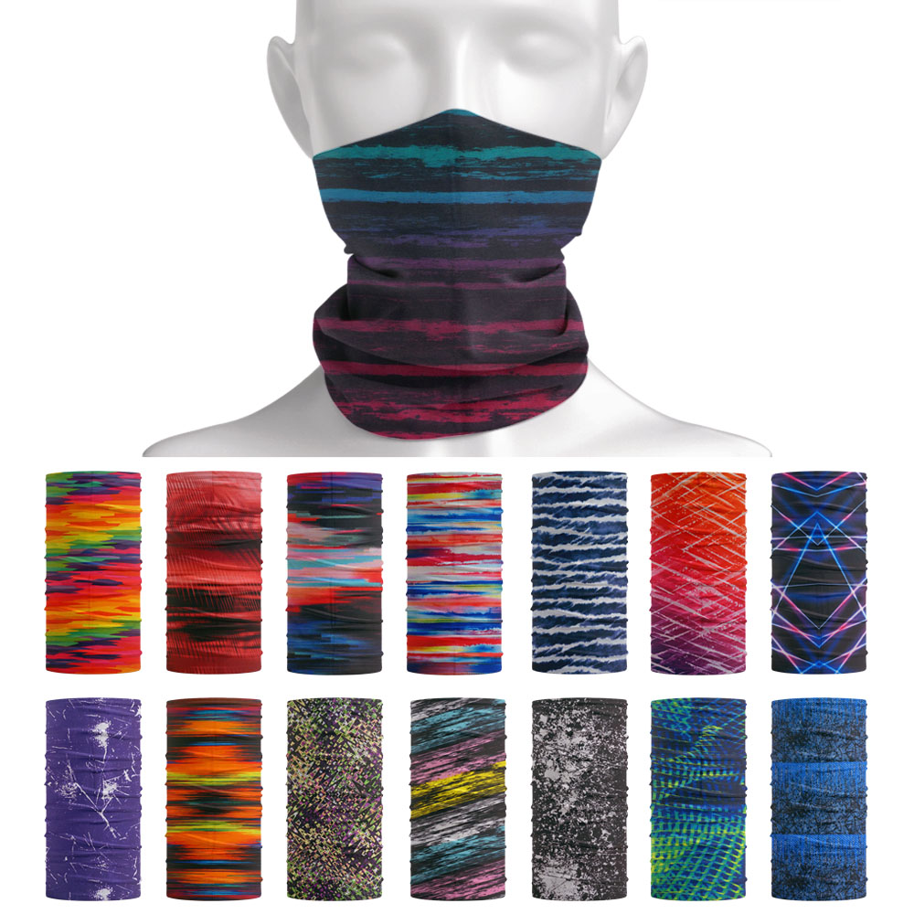 Tie-Dye Stripes Pattern Neckch - Headband Summer Knit บทวิจารณ์และราคา