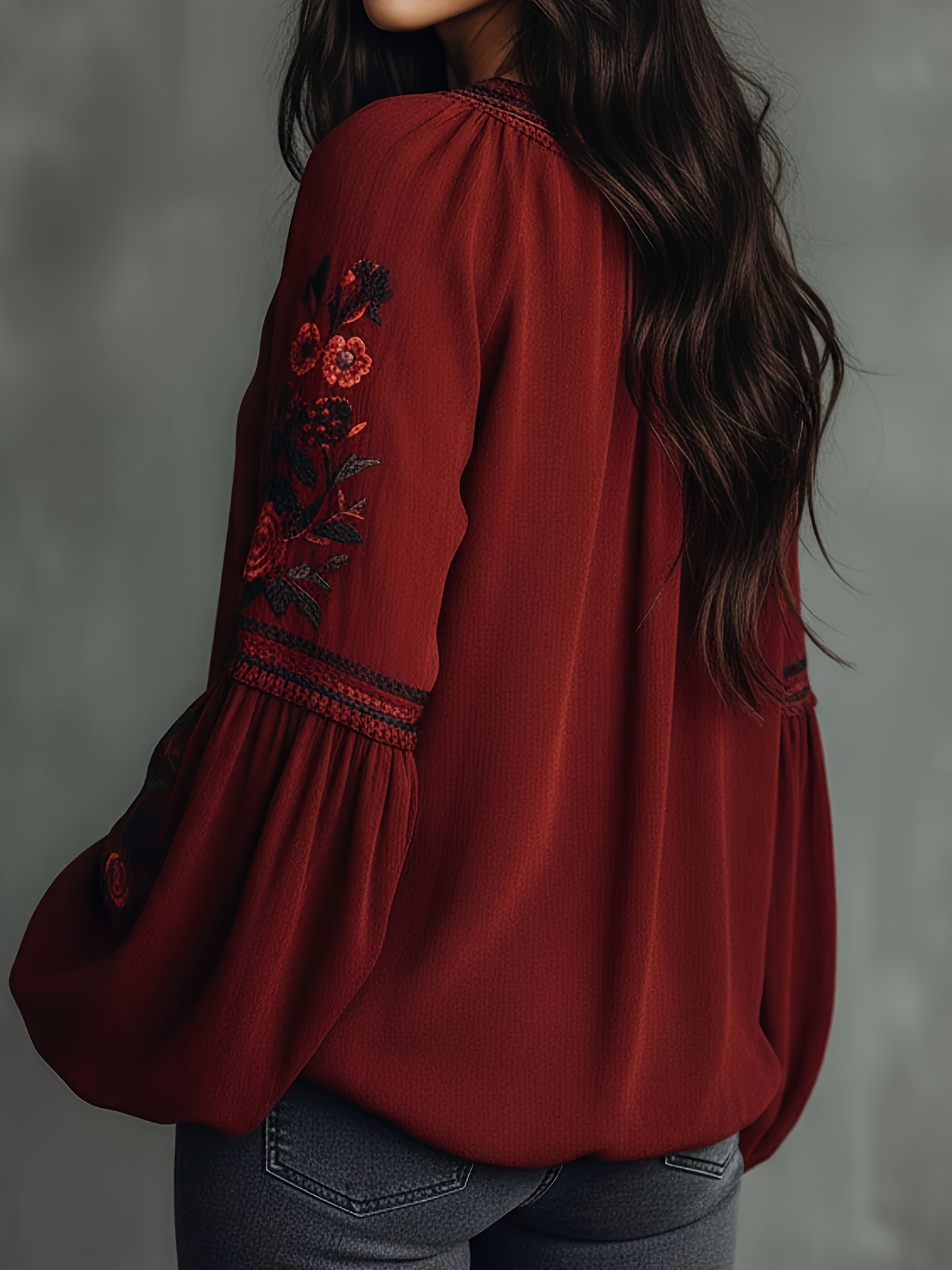 Women‘s Spring Blouse Retro Em - Blouse Off Shoulder บทวิจารณ์และราคา