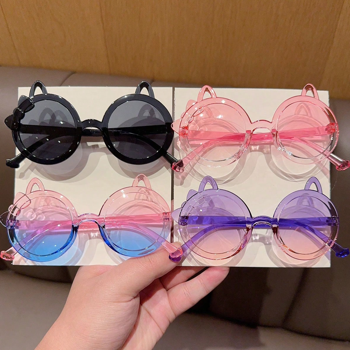 2/4Pcs 2025 Newest Cute Fashio - Sunglasses Cat Eye บทวิจารณ์และราคา