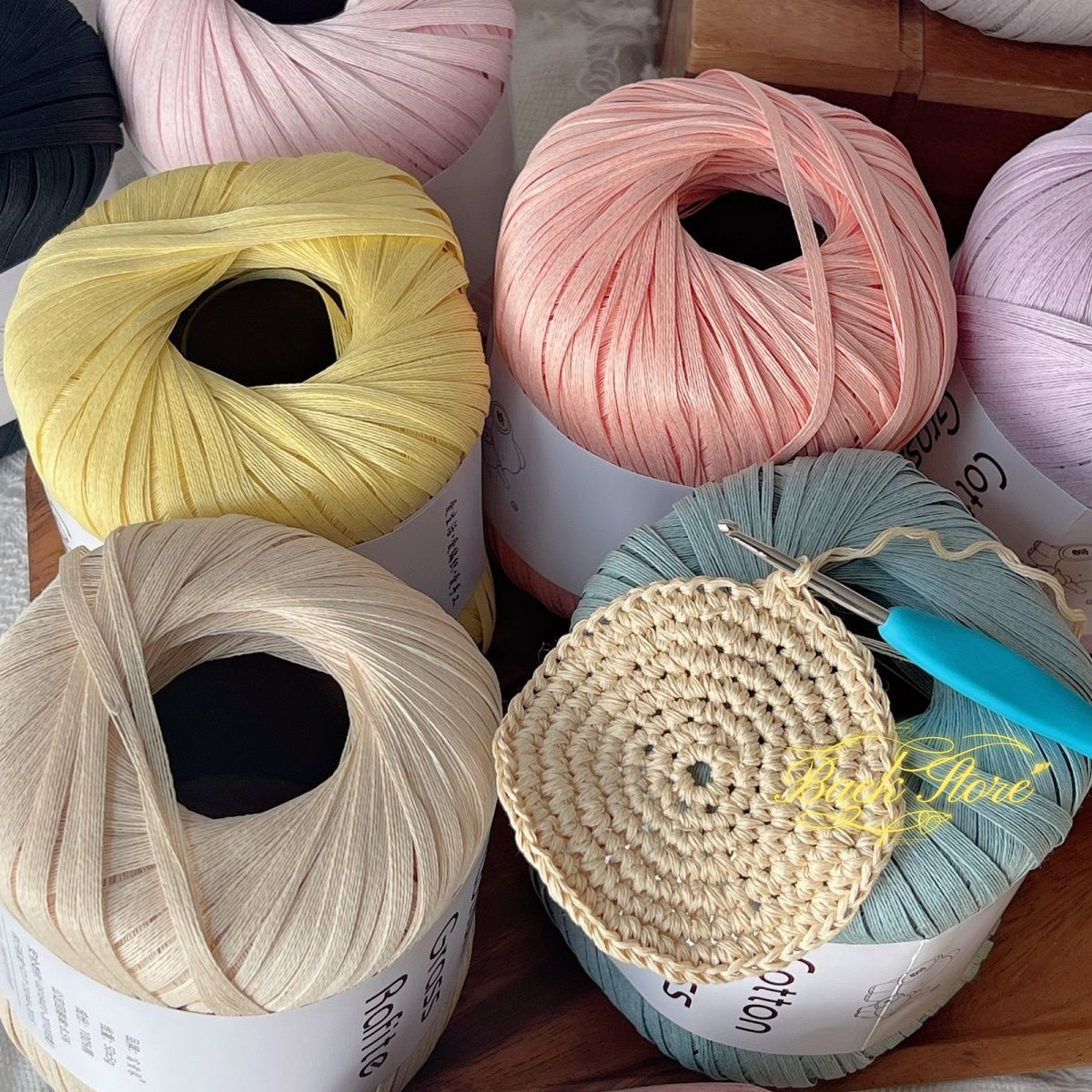 102M/roll Multicolor Raffia Ya - Crochet Bag Raffia บทวิจารณ์และราคา
