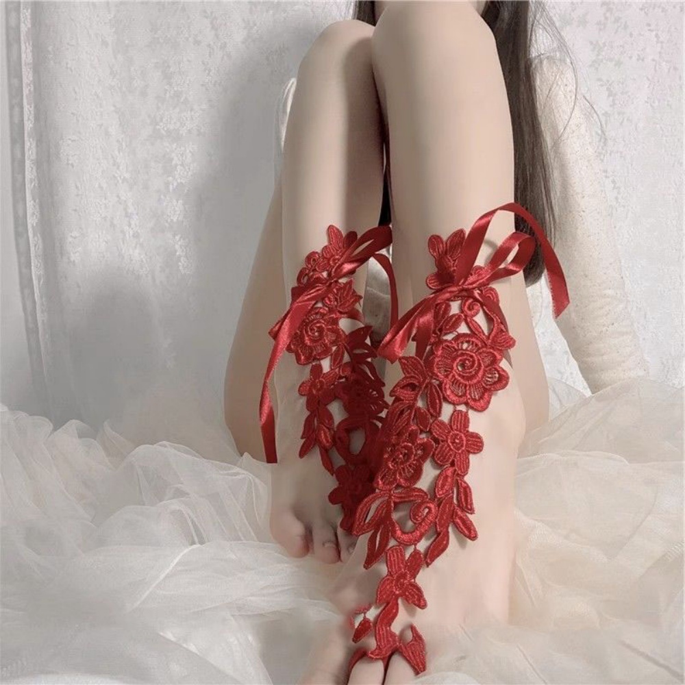 Women Sexy Stockings Embroider - Cover Up Kaftan บทวิจารณ์และราคา