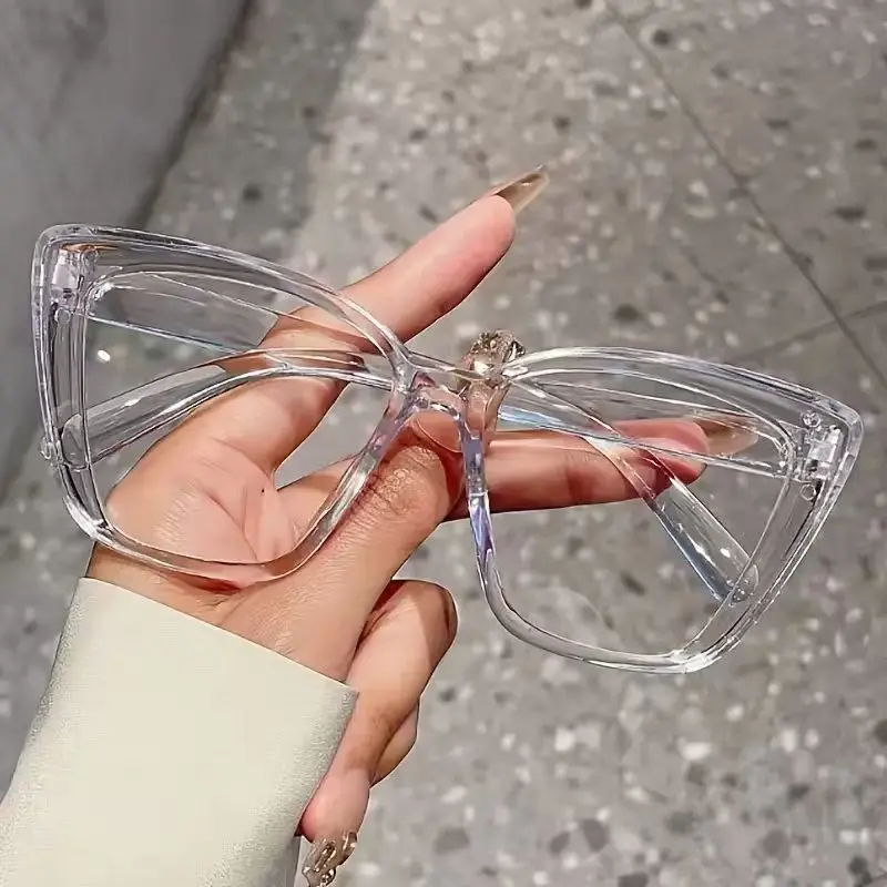 1Pc Fashionable Cat-Eye Glasse - Sunglasses Cat Eye บทวิจารณ์และราคา