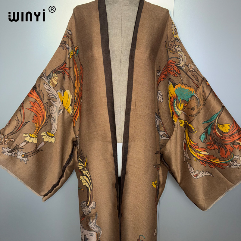 WINYI Africa boho kimono maxi  - Cover Up Kaftan บทวิจารณ์และราคา