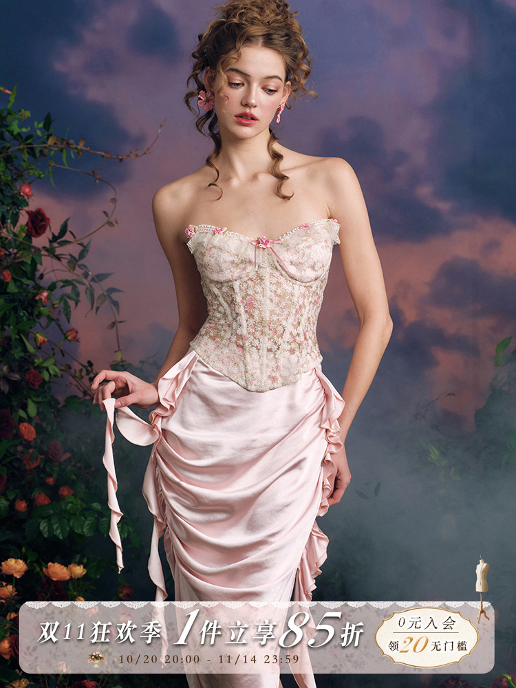 LaceMade Orginal Design Fairyt - Midi Skirt Floral บทวิจารณ์และราคา