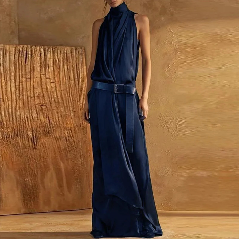 2026 Spring Summer Elegant Hal - Maxi Dress Halter บทวิจารณ์และราคา