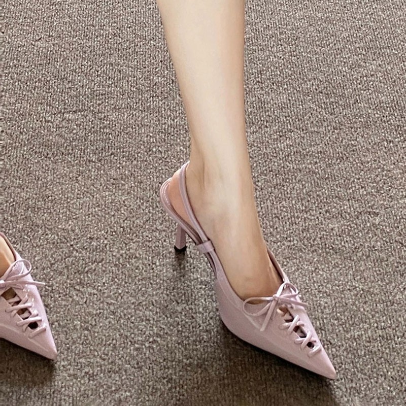 European-style Pointed-toe, Sl - Sandal Strappy Heeled บทวิจารณ์และราคา