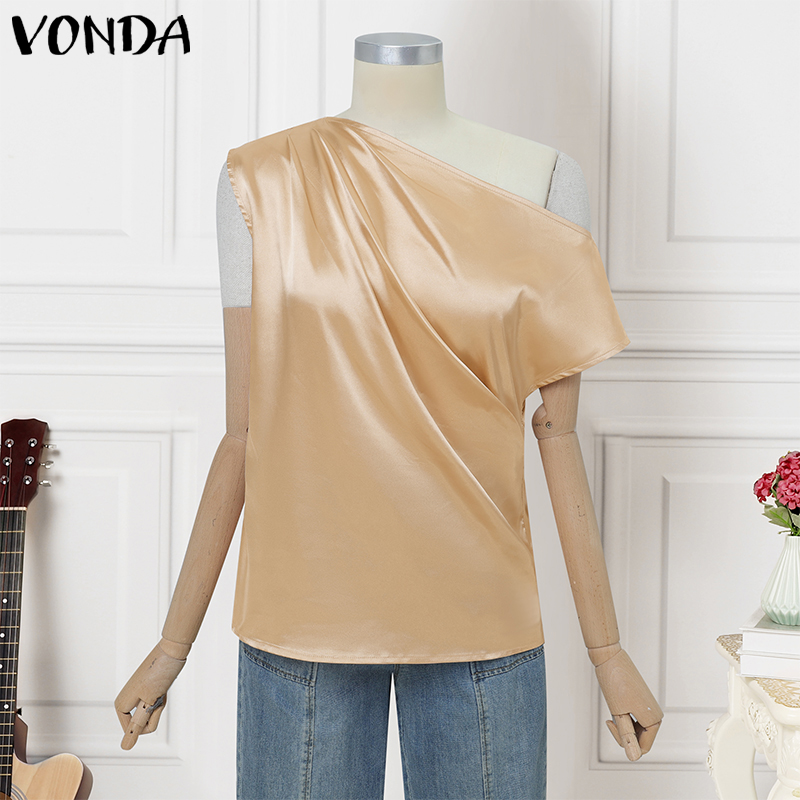 Plus Size 5XL VONDA Women Blou - Blouse Off Shoulder บทวิจารณ์และราคา