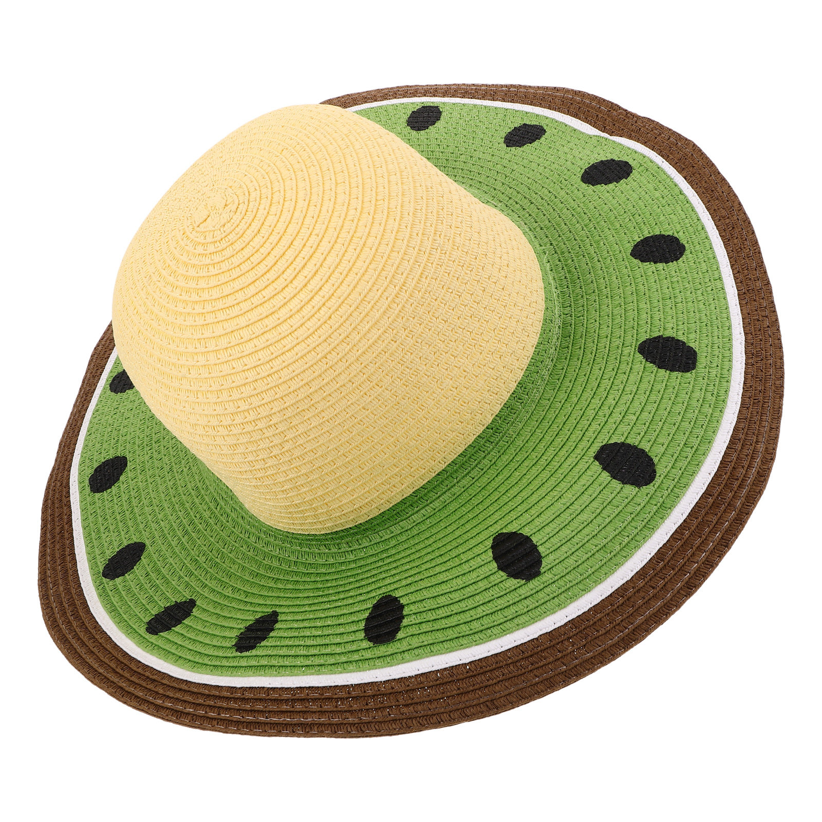Women Watermelon Straw Sun Hat - Hat Floppy Wide บทวิจารณ์และราคา