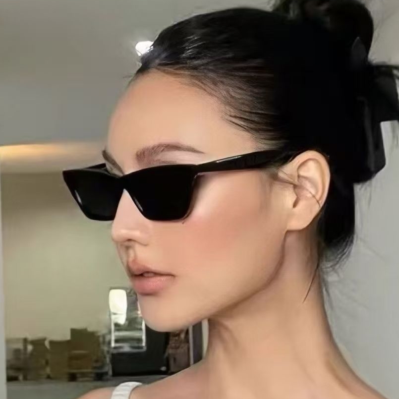 New Cat Eye Black Sunglasses W - Sunglasses Cat Eye บทวิจารณ์และราคา