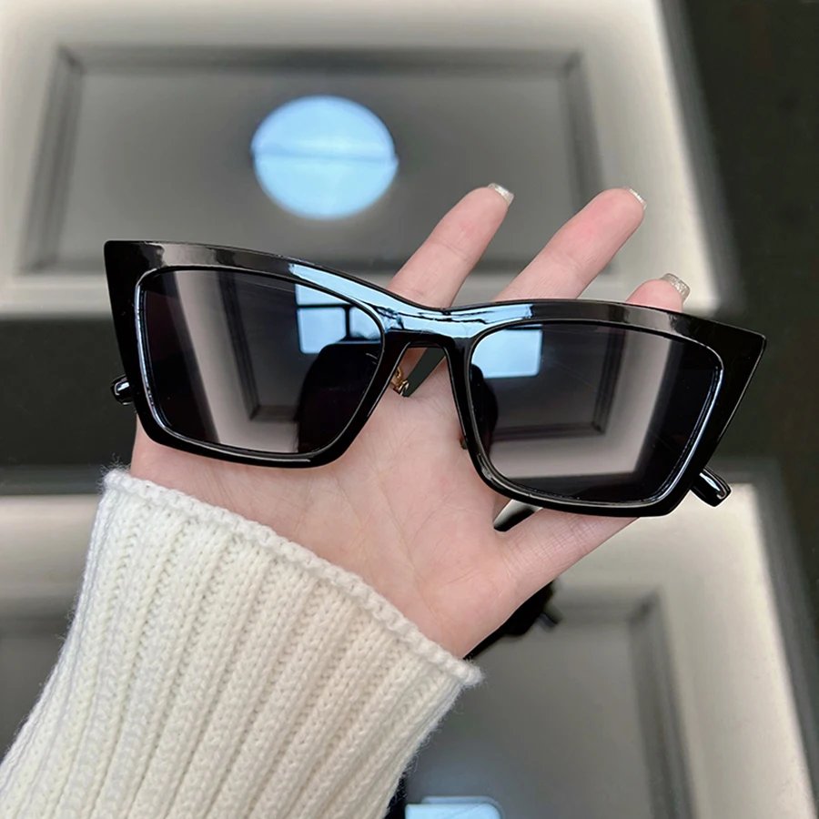New Cat Eye Black Sunglasses W - Sunglasses Cat Eye บทวิจารณ์และราคา