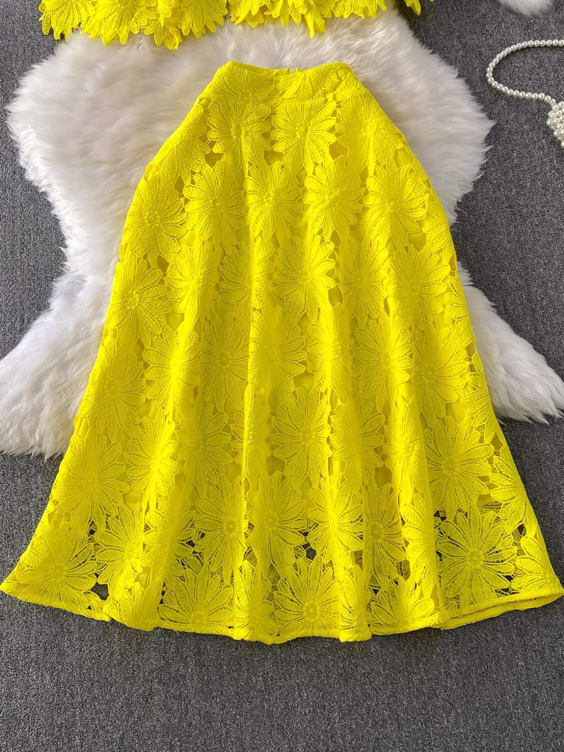Elegant 2 Piece Set Women Summ - Crop Top Crochet บทวิจารณ์และราคา