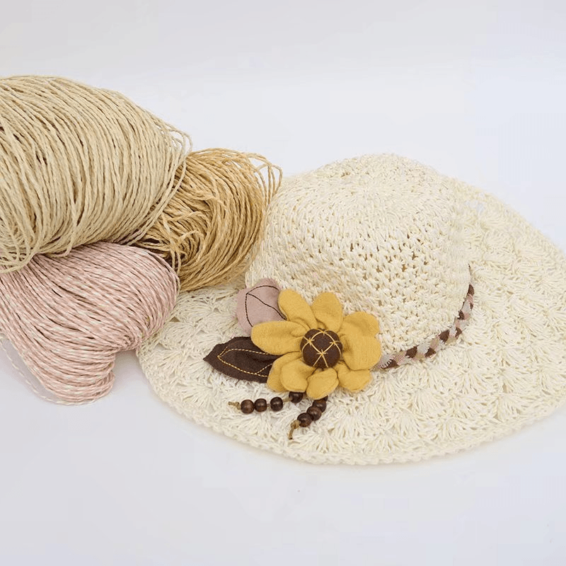 200g 2ply Cotton Raffia Yarn f - Crochet Bag Raffia บทวิจารณ์และราคา