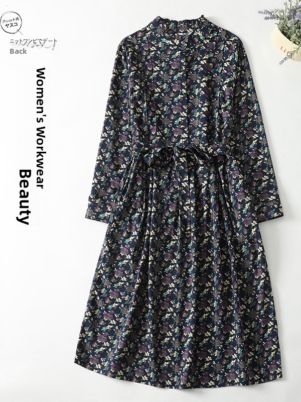 Elegant Floral Print A-Line Dr - Midi Skirt Floral บทวิจารณ์และราคา