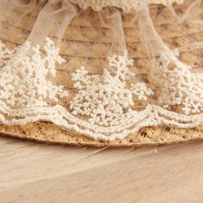 Women Lace Sun Hats For  Wide  - Hat Floppy Wide บทวิจารณ์และราคา
