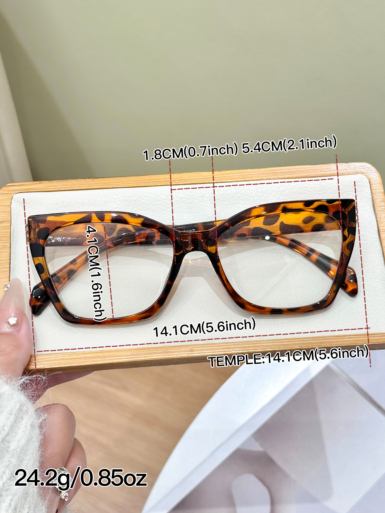 1Pc High-End Leopard Print Cat - Sunglasses Cat Eye บทวิจารณ์และราคา