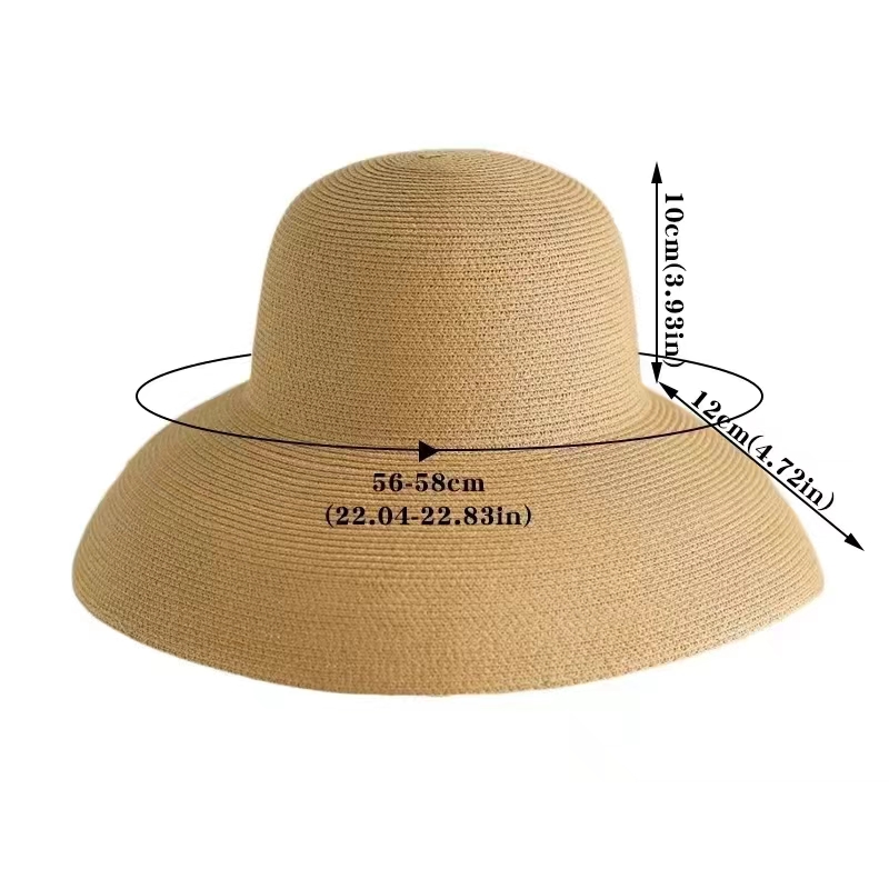 Floppy Wide Brim Summer Beach  - Hat Floppy Wide บทวิจารณ์และราคา