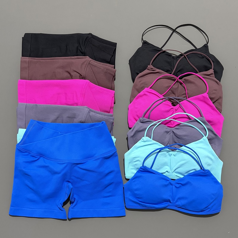 2 Piece Vision Gym Set Women Y - Crop Top Crochet บทวิจารณ์และราคา
