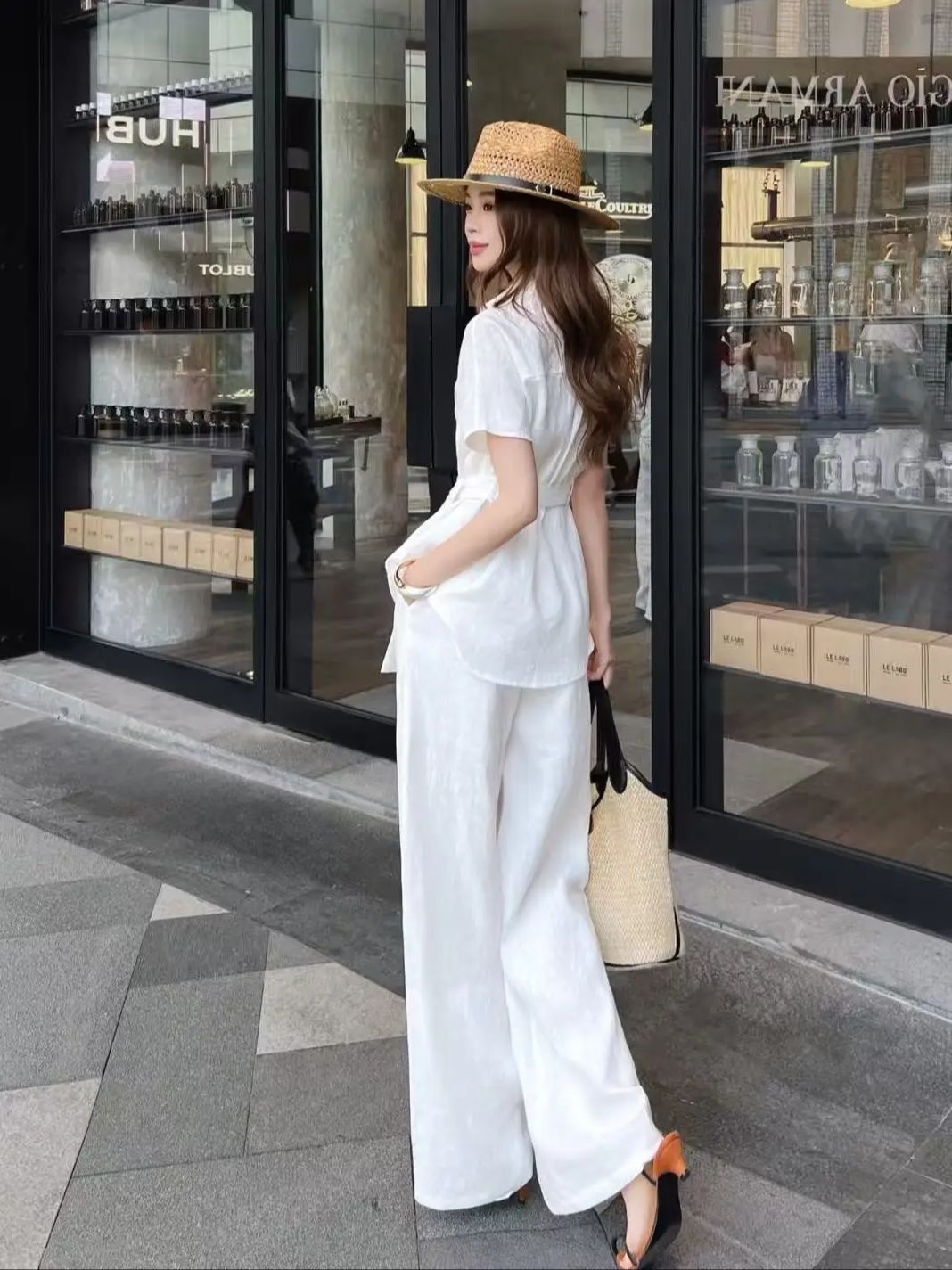 Minimalist style high quality  - Linen Pant Wide บทวิจารณ์และราคา