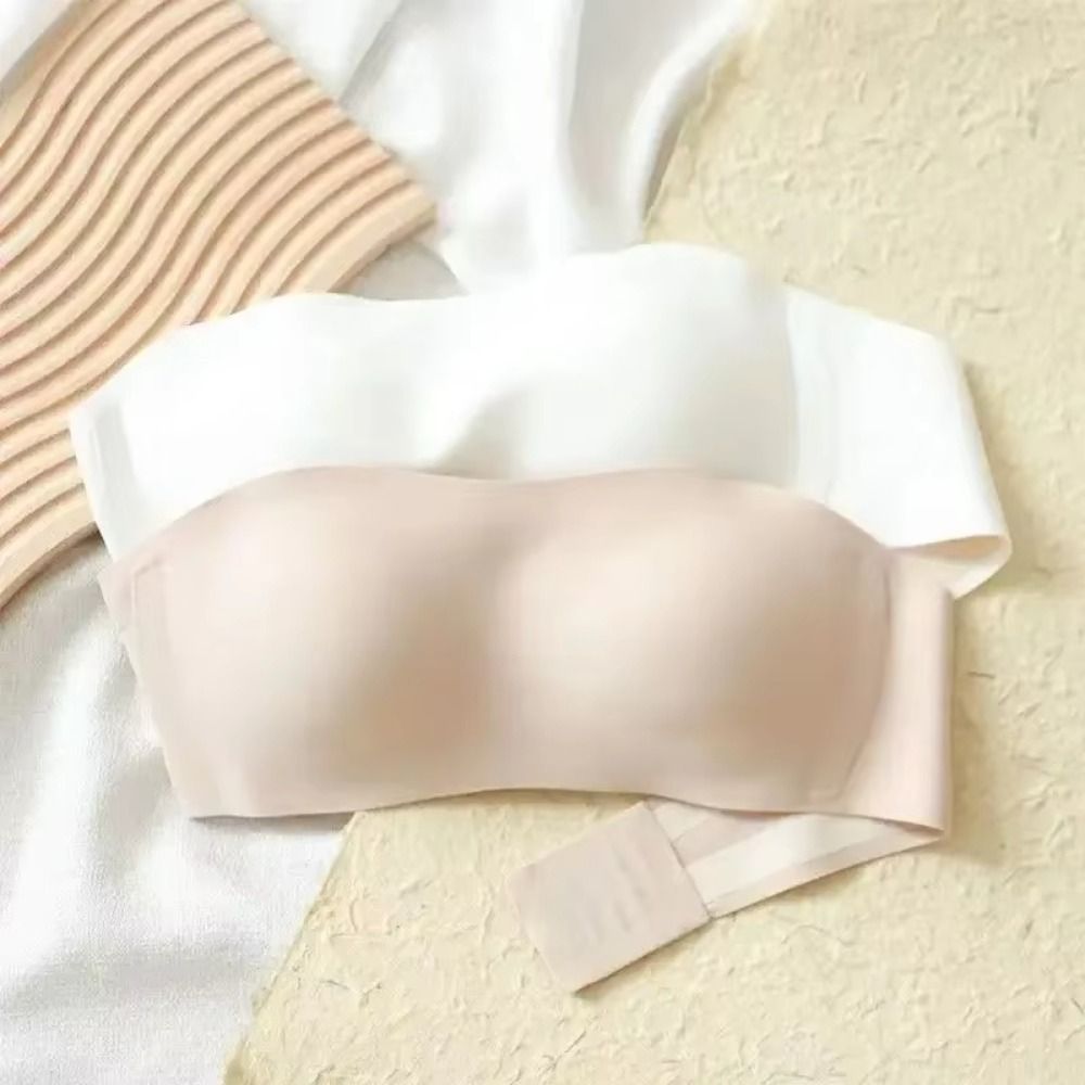 Solid Color Strapless Wrapped  - Bralette Triangle Set บทวิจารณ์และราคา