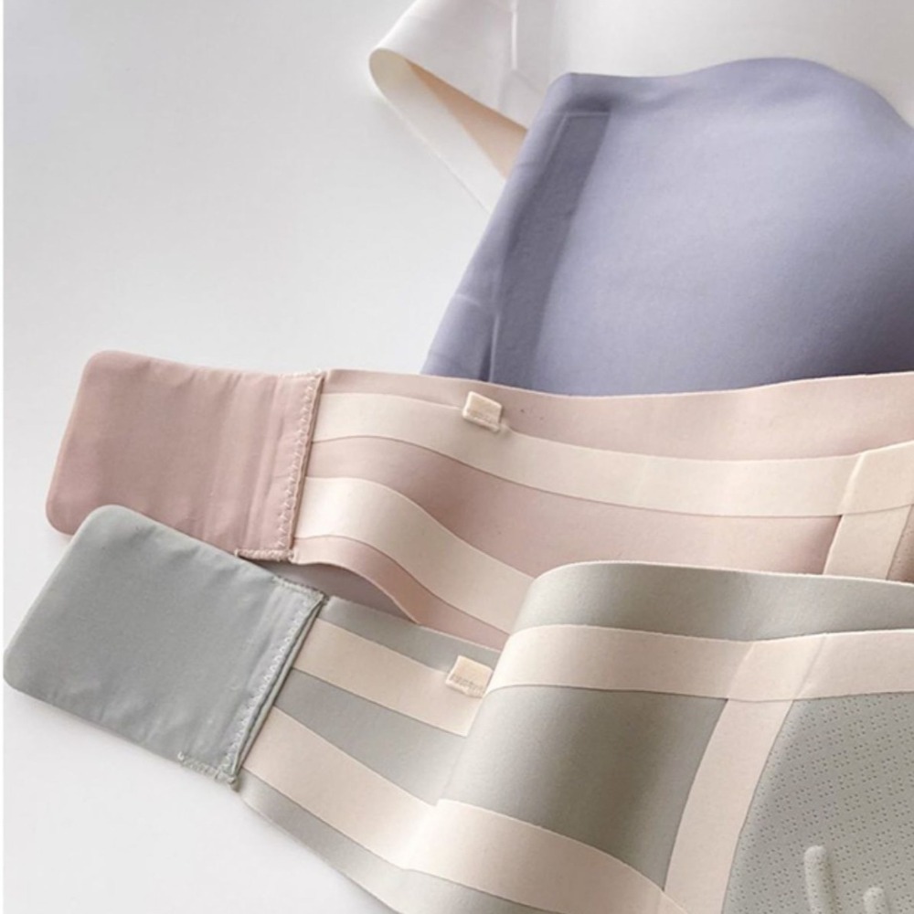 Solid Color Strapless Wrapped  - Bralette Triangle Set บทวิจารณ์และราคา