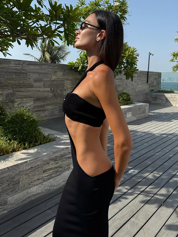 Weird Puss Sexy 2-Piece Set Wo - Maxi Dress Halter บทวิจารณ์และราคา