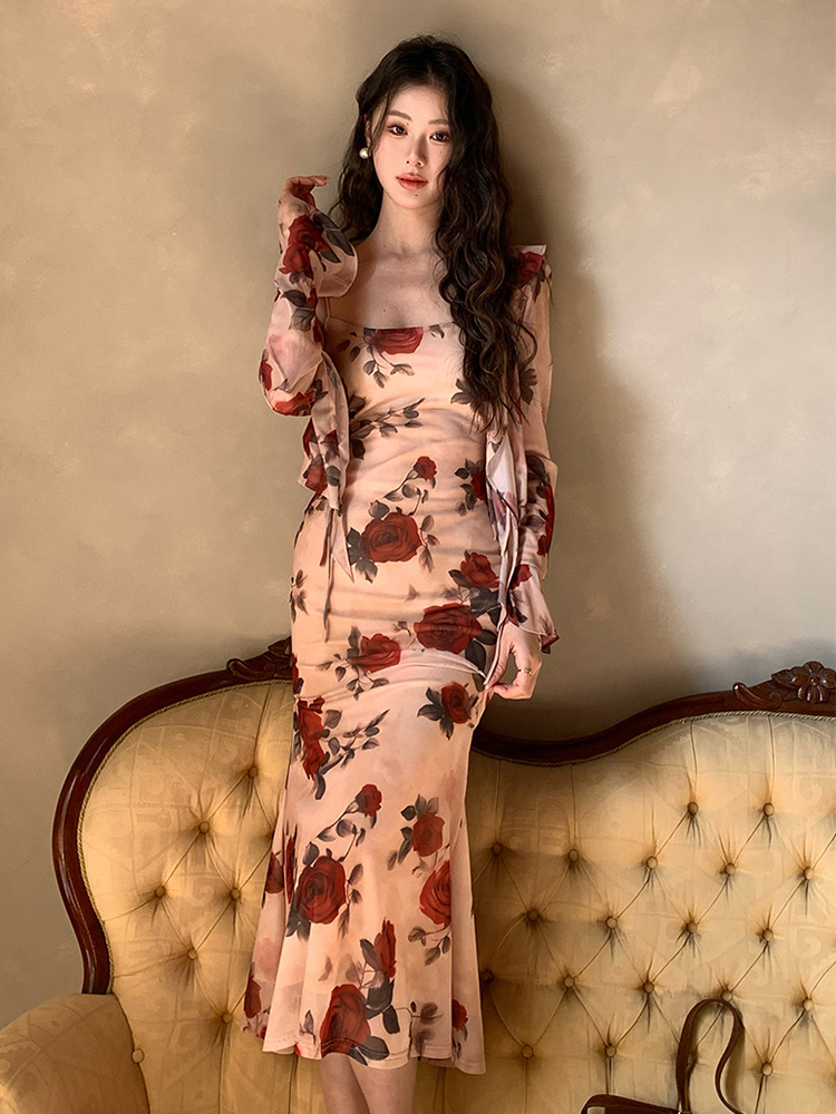 Women Vacation Clothes Sweet F - Romper Floral Print บทวิจารณ์และราคา