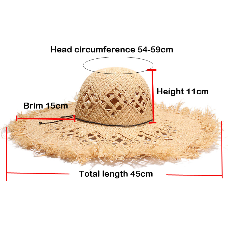 New Women Summer Natural Raffi - Hat Floppy Wide บทวิจารณ์และราคา