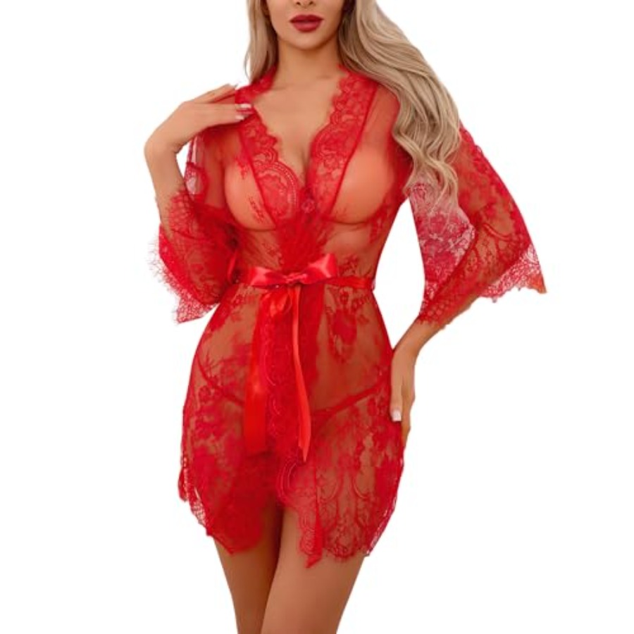 Narcisse Women's Floral Lace K - Kimono Sheer Floral บทวิจารณ์และราคา